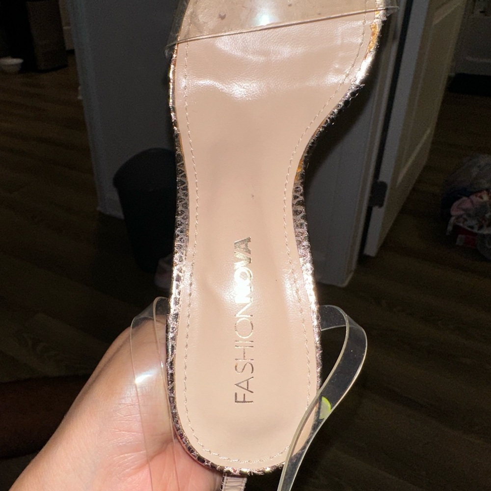 Fashion nova 5.5 clear heels